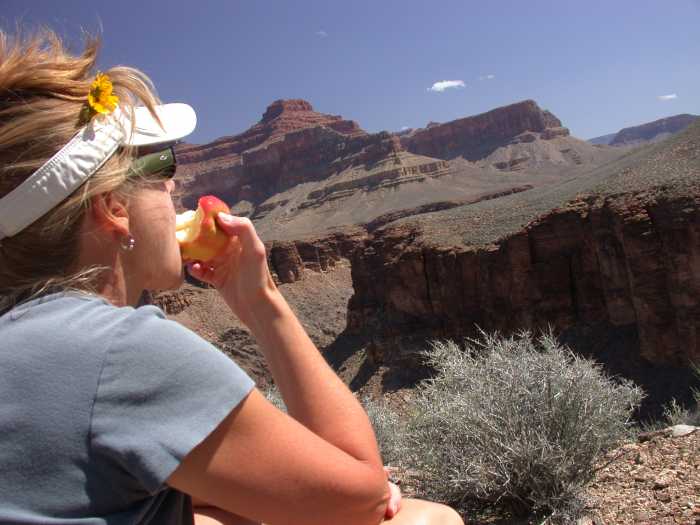Stacey Pilcher in the Grand Canyon